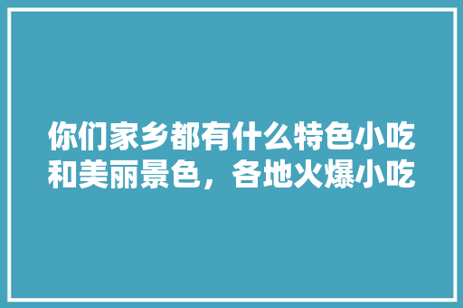 你们家乡都有什么特色小吃和美丽景色，各地火爆小吃