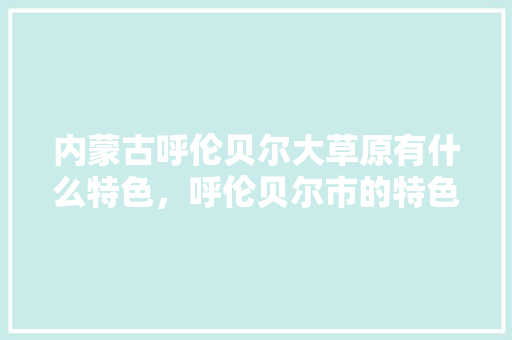 内蒙古呼伦贝尔大草原有什么特色，呼伦贝尔市的特色美食