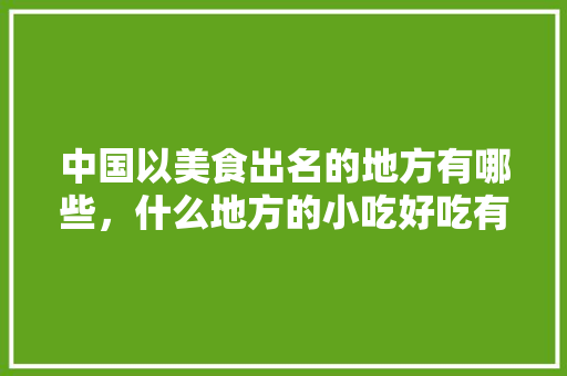 中国以美食出名的地方有哪些，什么地方的小吃好吃有特色 中国以美食出名的地方有哪些，什么地方的小吃好吃有特色 生活指南