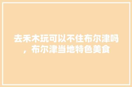 去禾木玩可以不住布尔津吗，布尔津当地特色美食
