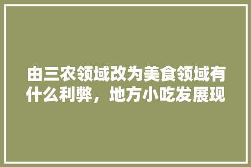 由三农领域改为美食领域有什么利弊，地方小吃发展现状与对策 由三农领域改为美食领域有什么利弊，地方小吃发展现状与对策 健康建议