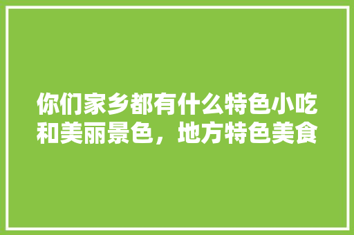 你们家乡都有什么特色小吃和美丽景色，地方特色美食小吃图片