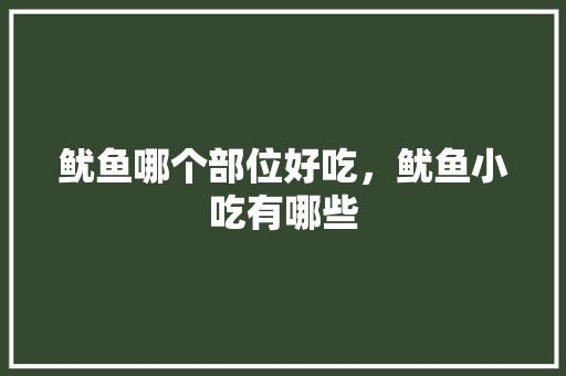 鱿鱼哪个部位好吃，鱿鱼小吃有哪些