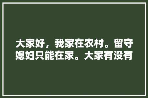 大家好，我家在农村。留守媳妇只能在家。大家有没有好的加工项目，拍婚纱照景点推荐