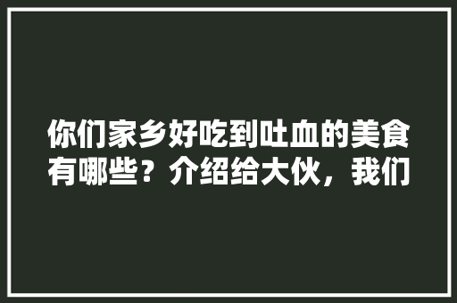 你们家乡好吃到吐血的美食有哪些？介绍给大伙，我们组团去吃吧，各地方特色美食小吃视频大全