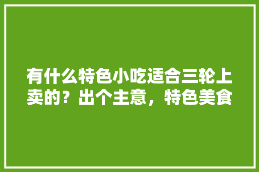 有什么特色小吃适合三轮上卖的？出个主意，特色美食小吃制作