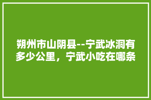 朔州市山阴县--宁武冰洞有多少公里，宁武小吃在哪条街 朔州市山阴县--宁武冰洞有多少公里，宁武小吃在哪条街 旅行资讯
