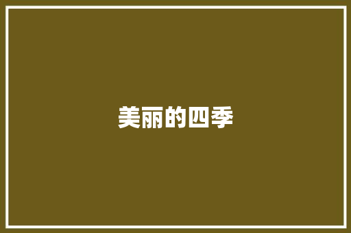 美丽的四季 美食推荐