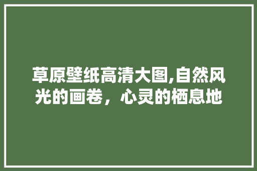 草原壁纸高清大图,自然风光的画卷,心灵的栖息地 生活指南 草原壁纸高清大图,自然风光的画卷,心灵的栖息地 生活指南